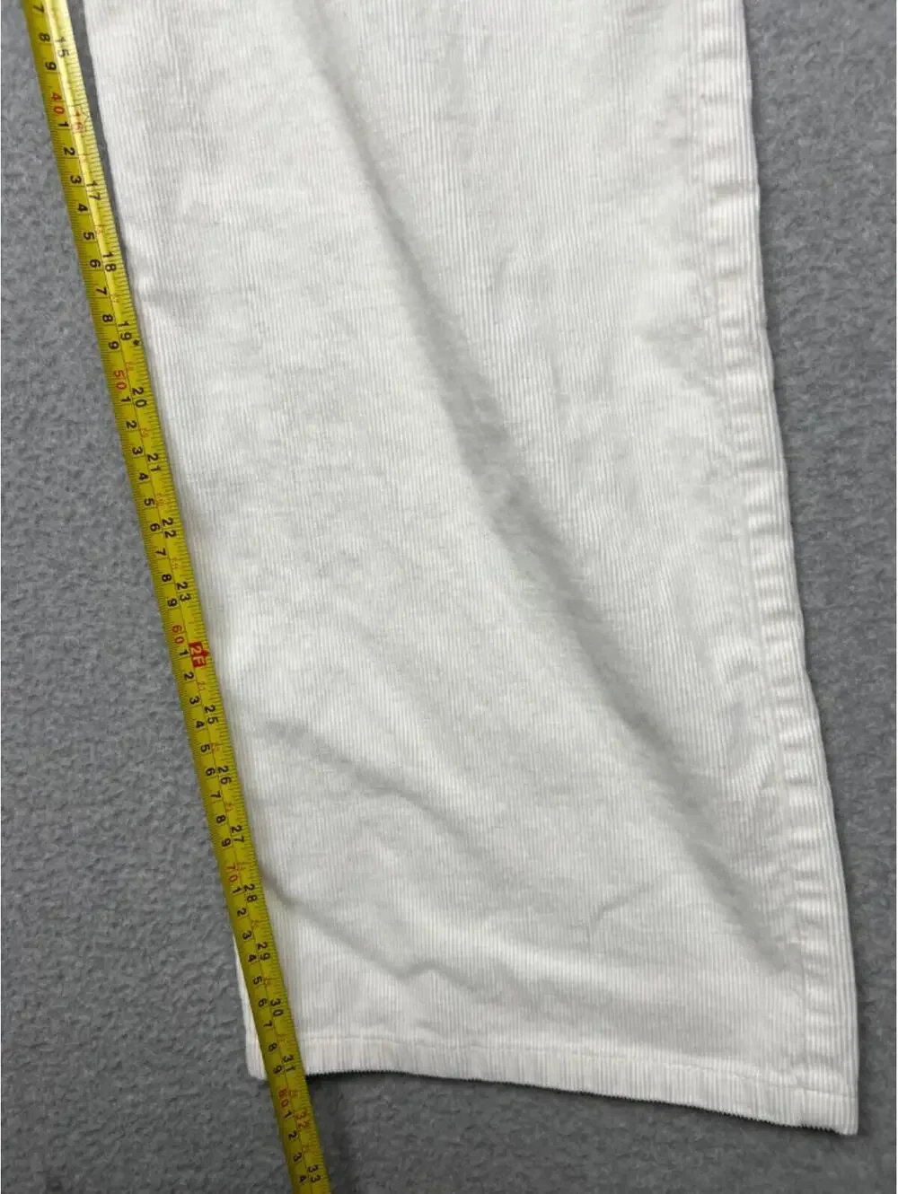 Talbots Corduroy Signature Boots Pants Womens Size 16 White Casual Comfort Class